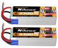 6S Lipo Battery 22.2V 3300mAh RC Battery for RC Airplane Helicopter Quadcopter Drone Car Truck Boat Model (2 Packs)