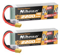 4S Lipo Battery 14.8V 2200mAh RC Battery Soft Case 100C with XT60 Plug for FPV Drone RC Quadcopter Helicopter Airplane Car Truck Boat RC Models (2 Pack)