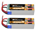 Youme 6S Lipo Battery,22.2V 4500mAh Lipo Battery Soft Case for X Class Drone Racing 70MM 80MM 90MM EDF RC Quadcopter Airplane Helicopter Car Truck Boat Hobby (2 Packs)