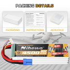 4S Lipo Battery 14.8V RC Battery 4500mAh Soft Case Compatible with 1/10 1/8 Scale RC Car Truck Vehicle Airplane Helicopter Boat Tank Models(2 Packs)