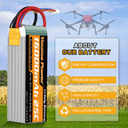 6S Lipo Battery Pack, 22.2V RC Battery 16000mAh for Large Aircraft Photography Drone FreeFly, OnyxStar, Gryphon x8, E1200, UAV, Multi-rotor, Align plant protection machinery,RC Boat