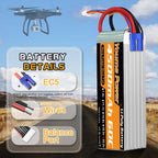 Youme 6S Lipo Battery,22.2V 4500mAh Lipo Battery 60C Soft Case for X Class Drone Racing 70MM 80MM 90MM EDF RC Quadcopter Airplane Helicopter Car Truck Boat Hobby (2 Packs)