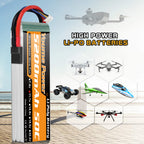3S Battery Lipo,2 Packs 11.1V Lipo Battery 5200mAh Soft Case for RC Car/Truck, Boat,Drone,Buggy,Truggy,RC Helicopter, RC Airplane,UAV, FPV (Short)